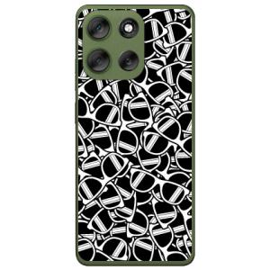 サングラス ホワイト （ソフト ケース カバー） YESNO moto g66y 5G g66j 5...