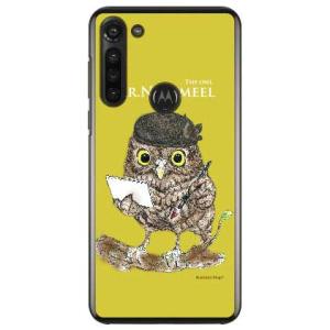 moto g8 power ケース XT2041 ふくろう 黄色 design by Ringo ス...