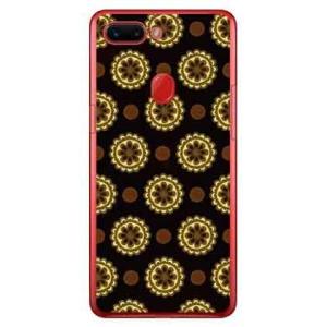 OPPO R15 Pro ケース フラワースポット チョコレートブラック スマホケース (受注生産)