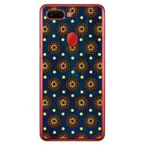 OPPO R15 Pro ケース フラワースポット レトロネイビー スマホケース (受注生産)