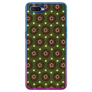 OPPO R17 Neo ケース フラワースポット レトログリーン スマホケース (受注生産)