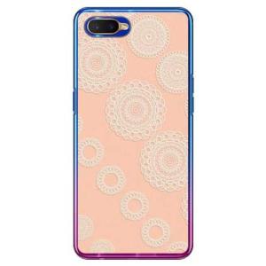 OPPO R17 Neo ケース サークルレース オレンジ スマホケース (受注生産)
