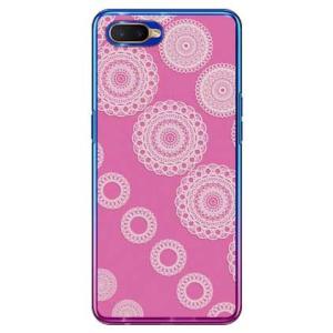 OPPO R17 Neo ケース サークルレース ピンク スマホケース (受注生産)