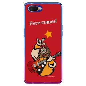 OPPO R17 Neo ケース Rockおやじ 赤 design by Ringo スマホケース ...