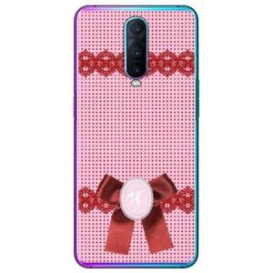 OPPO R17 Pro ドット×カメオ ピンク スマホケース (受注生産)