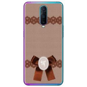 OPPO R17 Pro ドット×カメオ ブラウン スマホケース (受注生産)