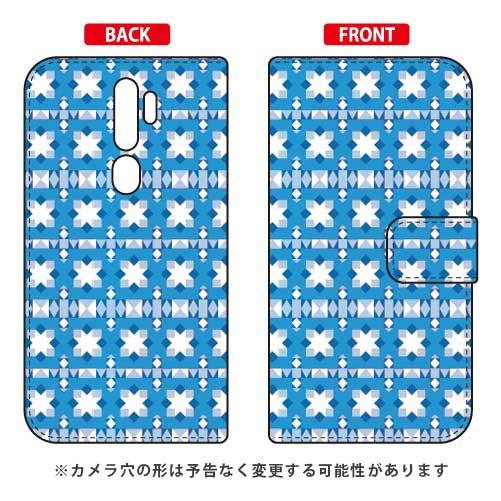 OPPO A5 2020 ケース 手帳 EU TYPE1 ターコイズ スマホケース (受注生産)