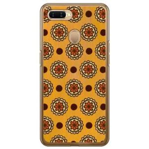 OPPO AX7 フラワースポット オレンジ スマホケース (受注生産)