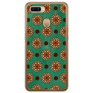 OPPO AX7 フラワースポット グリーン スマホケース (受注生産)