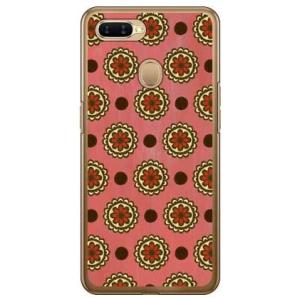 OPPO AX7 フラワースポット ピンク スマホケース (受注生産)