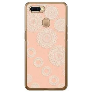 OPPO AX7 サークルレース オレンジ スマホケース (受注生産)