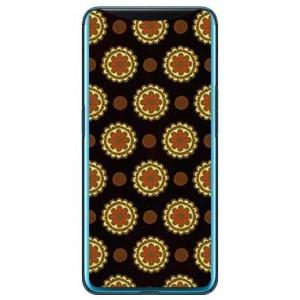 Find X フラワースポット チョコレートオレンジ スマホケース (受注生産)