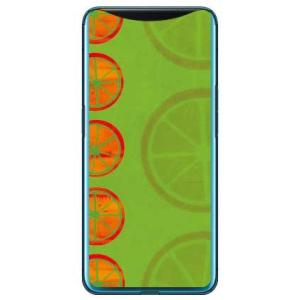 Find X オレンジフルーツ グリーン スマホケース (受注生産)