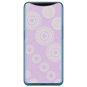 Find X サークルレース パープル スマホケース (受注生産)