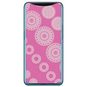 Find X サークルレース ピンク スマホケース (受注生産)