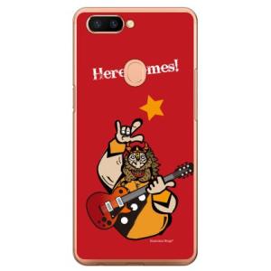 OPPO R11s ケース Rockおやじ 赤 design by Ringo スマホケース (受注...