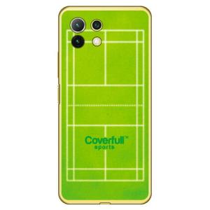 バドミントンコート グリーン（ハード ケース カバー）Mi 11 Lite 5G M2101K9R