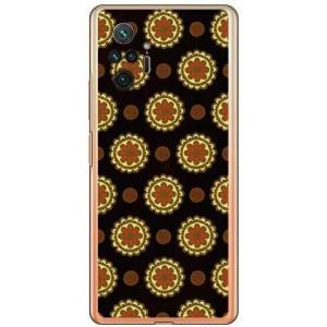 Redmi Note 10 Pro ケース フラワースポット チョコレートオレンジ スマホケース (...