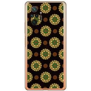 Redmi Note 10 Pro ケース フラワースポット チョコレートグリーン スマホケース (...