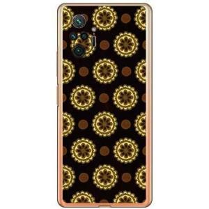 Redmi Note 10 Pro ケース フラワースポット チョコレートブラック スマホケース (...