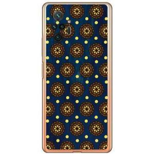 Redmi Note 10 Pro ケース フラワースポット レトロネイビー スマホケース (受注生...