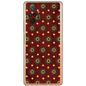 Redmi Note 10 Pro ケース フラワースポット レトロブラウン スマホケース (受注生...