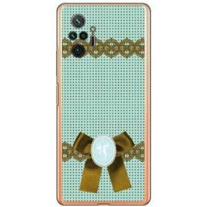 Redmi Note 10 Pro ケース ドット×カメオ グリーン スマホケース (受注生産)