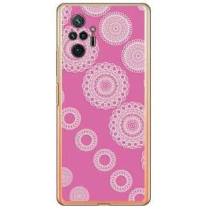 Redmi Note 10 Pro ケース サークルレース ピンク スマホケース (受注生産)