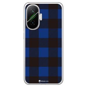 Buffalo check ブルー （ソフト ケース カバー） SECOND SKIN POCO F...