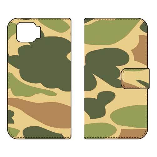 OPPO A73 CPH2099 手帳 ウッドランド迷彩 スマホケース (受注生産)