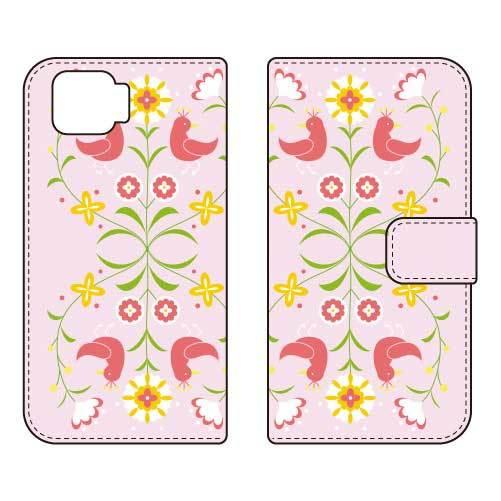 OPPO A73 CPH2099 手帳 フローラル TYPE1 スマホケース (受注生産)