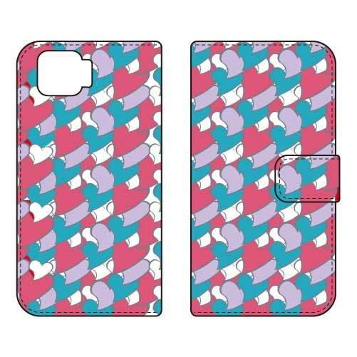 OPPO A73 CPH2099 手帳 ハートフル グリーン スマホケース (受注生産)