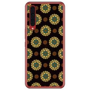 Rakuten BIG（ZR01） フラワースポット チョコレートブルー スマホケース (受注生産)