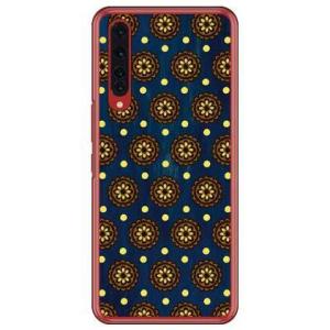 Rakuten BIG（ZR01） フラワースポット レトロネイビー スマホケース (受注生産)