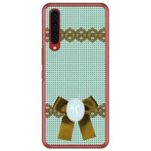 Rakuten BIG（ZR01） ドット×カメオ グリーン スマホケース (受注生産)