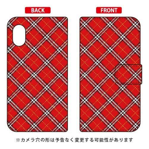 Rakuten Mini C330 手帳 タータンチェック レッド スマホケース (受注生産)