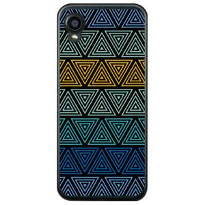 トライアングル ブルー （ソフト ケース カバー） DIGNO BX2 A101KC SoftBan...