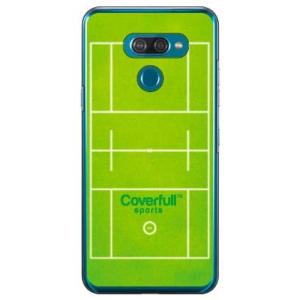 LG K50 ケース 男子 ラクロス グリーン スマホケース (受注生産)