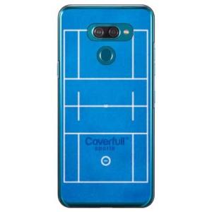LG K50 ケース 男子 ラクロス ブルー スマホケース (受注生産)