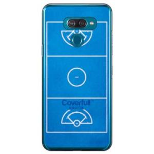 LG K50 ケース 女子 ラクロス ブルー スマホケース (受注生産)