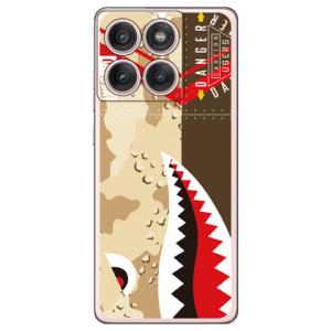 シャーク デザートカモ （ソフト ケース カバー） YESNO motorola edge 60 p...