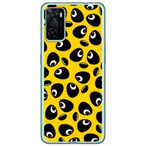 パンダ イエロー （ソフト ケース カバー） OPPO A55s 5G A102OP・CPH2309...