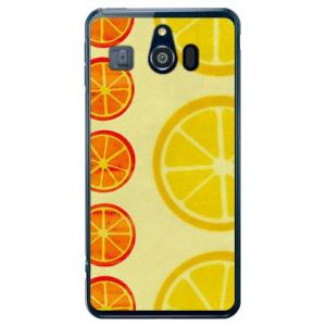 シンプルスマホ3 ケース 509SH オレンジフルーツ イエロー スマホケース (受注生産)