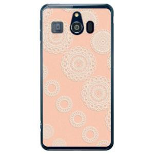 シンプルスマホ3 ケース 509SH サークルレース オレンジ スマホケース (受注生産)