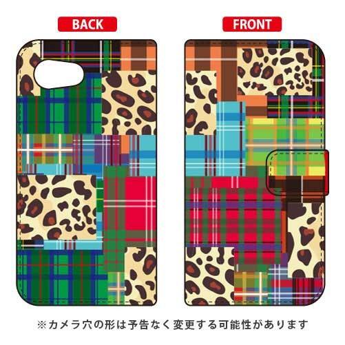 AQUOS R compact 701SH・SHV41 手帳 Patchwork スマホケース (受...