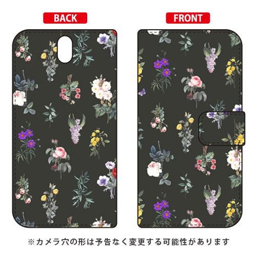 Android One S1 ケース 手帳 SINDEE Botanical （ブラック） スマホケ...