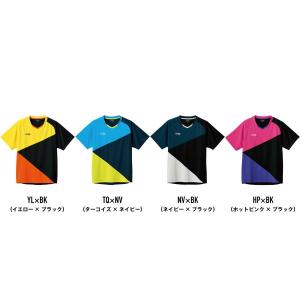 VICTAS　カラー ブロック ゲームシャツ　ユニフォーム　ウェア　ヴィクタス 卓球　612103｜isesaki-takkyu