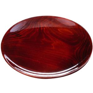 山田平安堂 菊皿 溜（6寸） 香典返し/引き出物/ギフト/漆器/漆塗り/皿