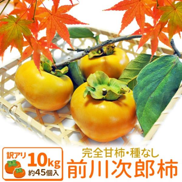 次郎柿 １０ｋｇ 送料無料 伊勢の特産品 前川次郎柿 種なし甘柿の最高級品が無選別の訳あり特価 冬季...