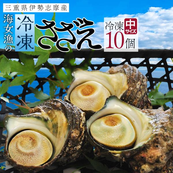 さざえ 中サイズ １０個 海女漁 海鮮 バーベキュー 冷凍 お歳暮 ギフト
